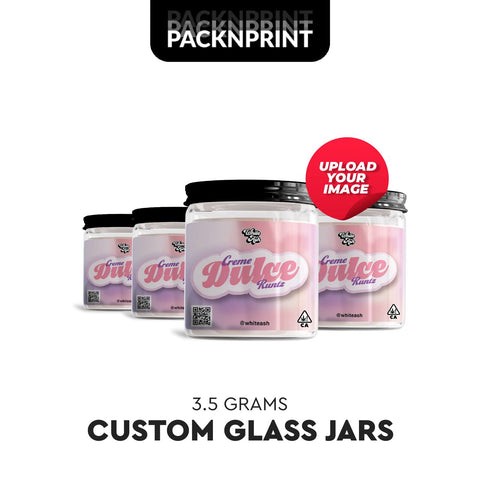 Custom Labeled Glass Jars - 60ml (1/8)