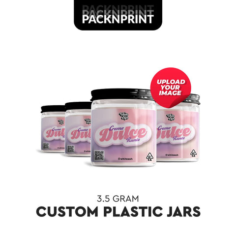 Custom Labeled Plastic Jars - 60ml (1/8)
